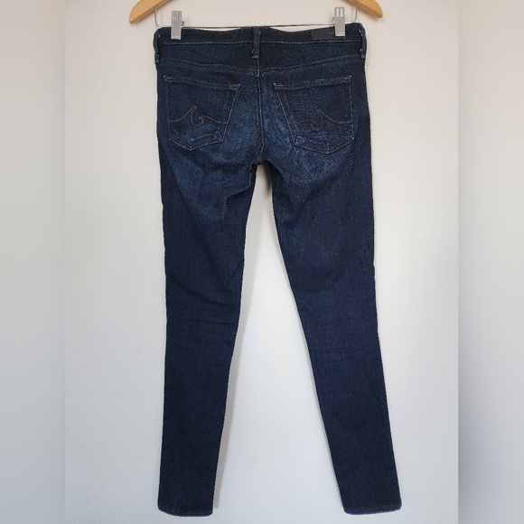 ADRIANO GOLDSHMIED DARK WASH WOMENS SKINNY JEANS DENIM 25R - Picture 4 of 8